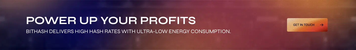 BitHash branded low-cost crypto mining machines displayed with pricing tags and energy efficiency icons