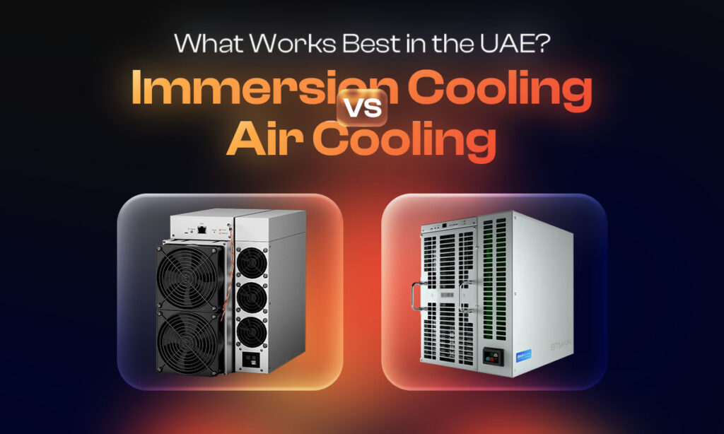 Immersion Cooling vs Air Cooling - BitHash Crypto Mining Company in UAE