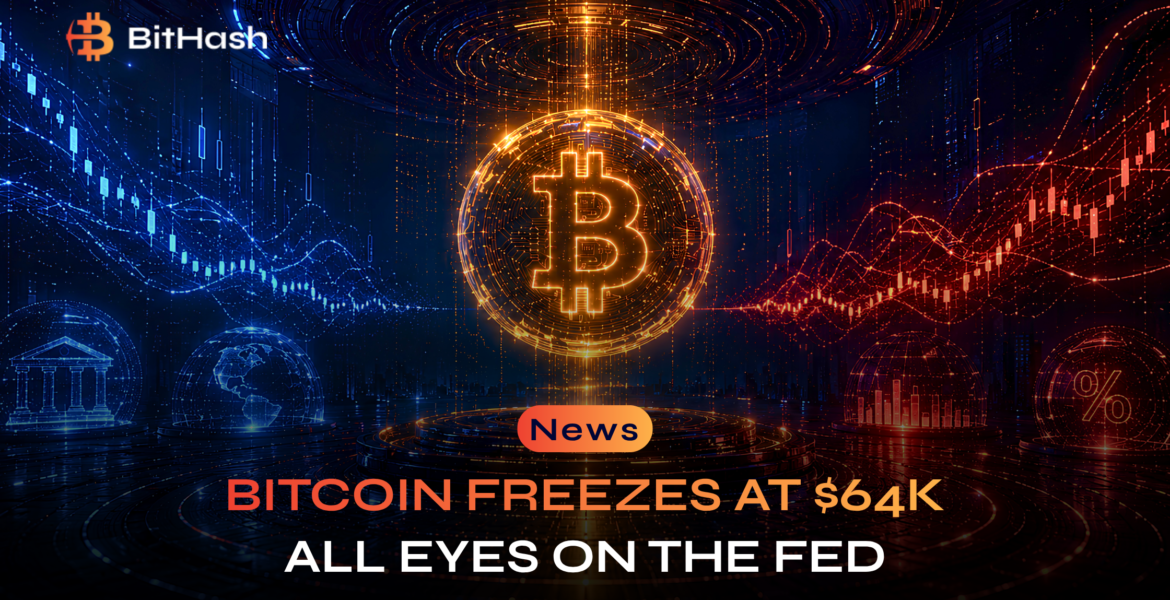BITCOIN FREEZES AT $64K