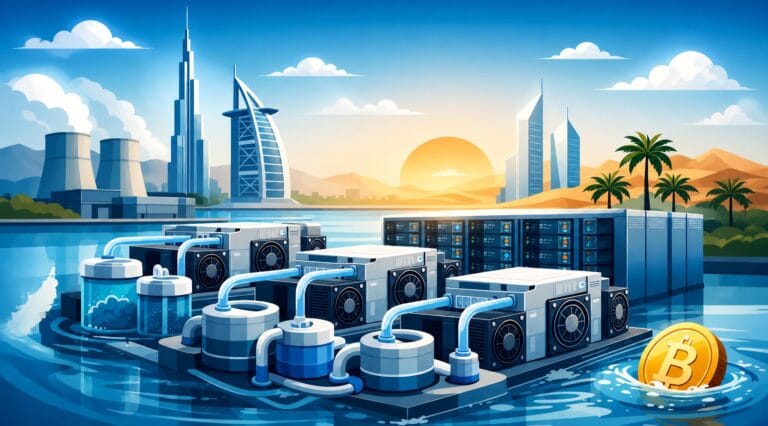 Hydro cooling mining